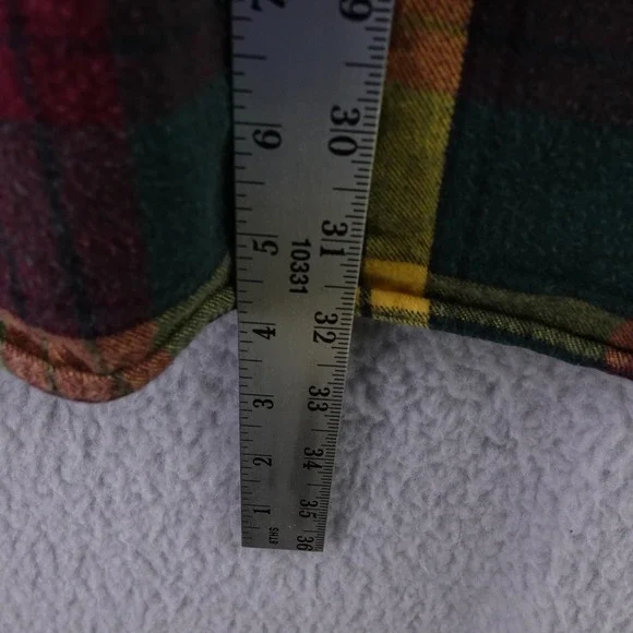 LLBean Mens L Tall‎ Traditional Fit Flannel Shirt Plaid Button Down Outdoor - Picture 5 of 7